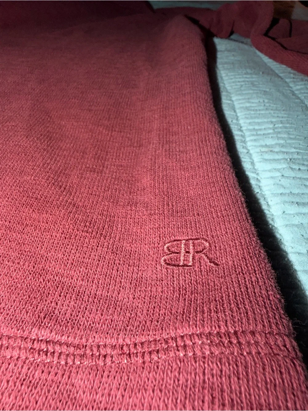 Banana Republic Mens Double Knit Crewneck Raglan Pullover Shirt Red XL